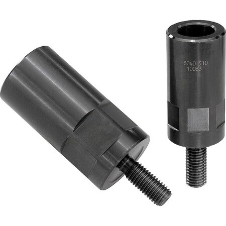 Kipp Clamping Hook Holder, Form:B With Hexagon, D1=M10, D2=M12, L=80 K0017.10080